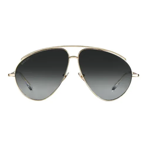 GUCCI Металл Aviator Солнцезащитные очки Унисекс Золото