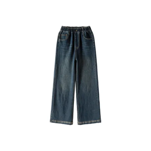 M JBABY Blue Gray Kids Jeans M JBABY Синие Серые Джинсы для Детей