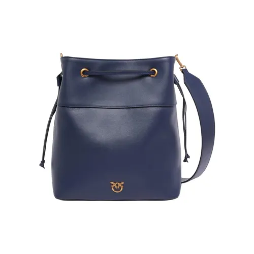 PINKO Love Birds series Корова Кожа Ведрообразная Сумка Плечевая Сумка Средний Унисекс Фиолетовый