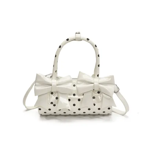 PINK·LAND ПУ (полиуретан) Цилиндрическая сумка Сумка Обычный Женская Белый Красный Черный