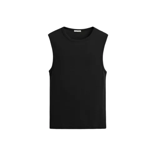 ZARA Мужские майки черного цвета