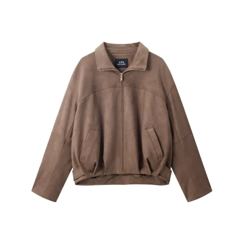 PEACEBIRD Коричневый Женский Короткий Пальто