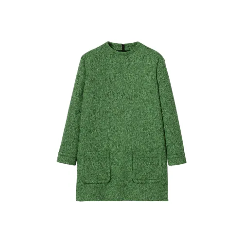 GUCCI Fw25 Длинное платье с длинными рукавами женское