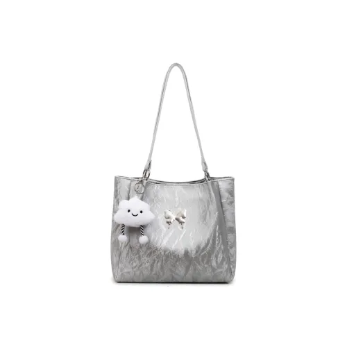 XOKY ПУ (полиуретан) Сумка-тоут Сумка через плечо Унисекс Черный Экрю Розовый Серебряный Кофейный