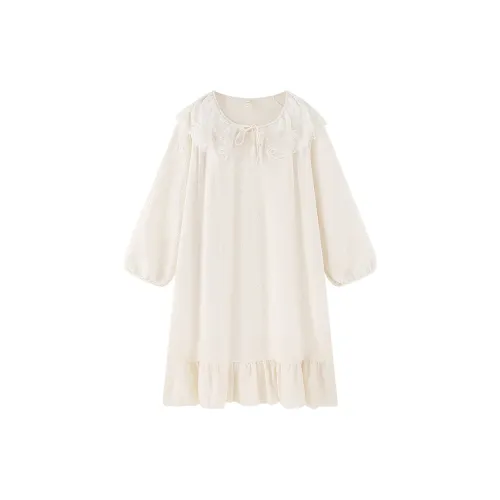 DAISONG Длинный рукав ночная рубашка Женская