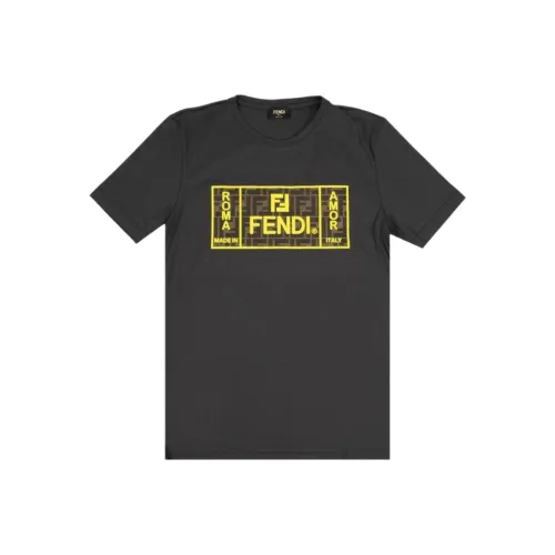 FENDI Серые Мужские T-Рубашки