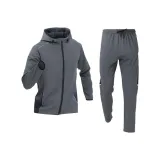 Одежда Комплекты [Темно-серый пальто + темно-серые штаны]