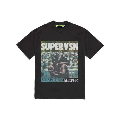 SUPERVSN Черный Унисекс T-рубашки