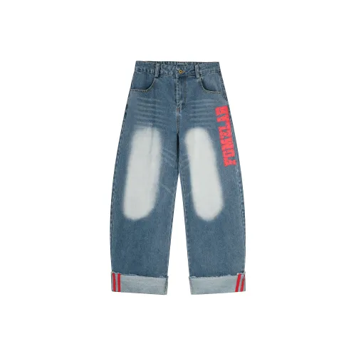 51XXHA Синий Унисекс Джинсы