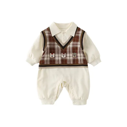 XiaoJinBu Экрю Детские комбинезоны / ползунки