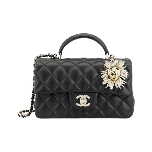 CHANEL Classic Flap CF Клатч из овечьей кожи сумка через плечо сумка на плечо женская черная