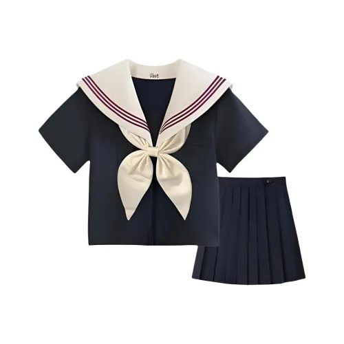 PNVB Темно-синий женский комплект с юбкой