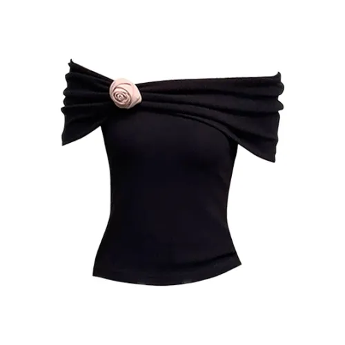 Aghr Черные Женские T-рубашки