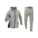 Комплект одежды [Темное хаки пальто + темные хаки штаны]