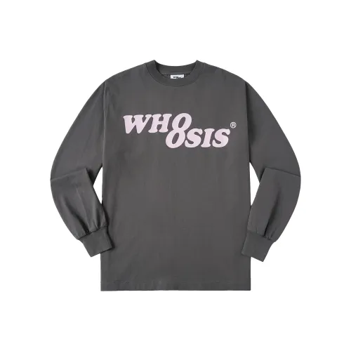 WHOOSIS Серый Розовый Унисекс T-рубашки