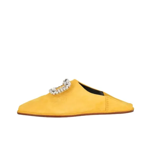 Roger Vivier Домашние тапочки Женские Желтые