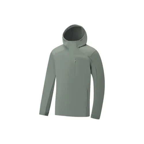 XTEP Военный Серый Мужской Тренч