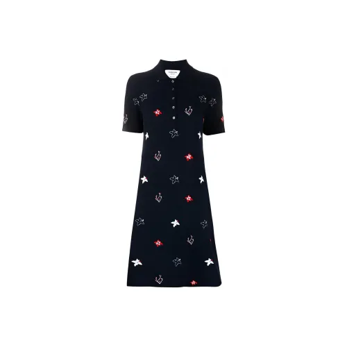 THOM BROWNE· Короткий рукав Платье Женское Морской синий