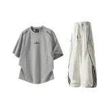 Gray Top + Ecru Pants  
Серый топ + экрю штаны