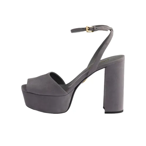 PRADA One Sandals Strap 11,5cm Women's Gray PRADA One Сандалии Ремешок 11,5 см Женские Серый
