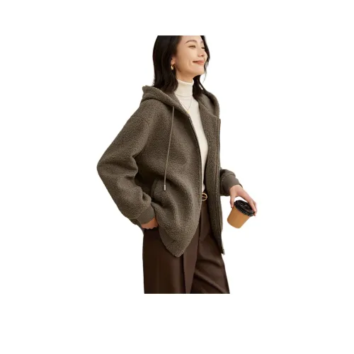 Mo Han Yi Mei Вельвет Feel Куртка Женская