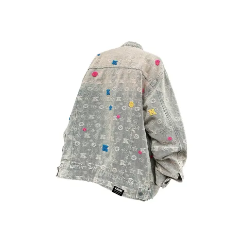 KIRHNE Желтый Грязь Унисекс Джинсовые Куртки