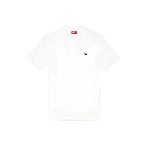 DIESEL OVAL D Series Polo Men's White