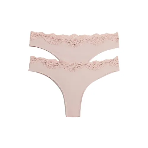 H&M 2 пачки Серый Розовый Женский Стринг