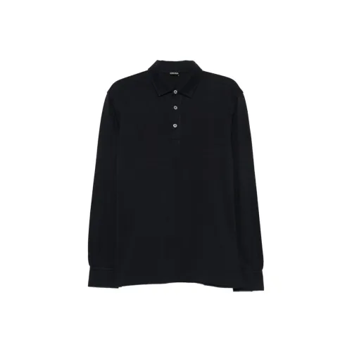 Ermenegildo Zegna Черная мужская поло