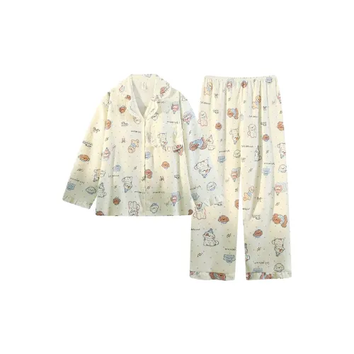 QIAOYUN Щенок Женские Пижамные комплекты