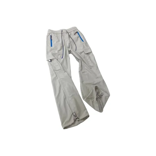 MORii Белый Серый Унисекс Карго Брюки