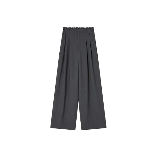 XIANGYING Medium Gray Women's Casual Pants XIANGYING Средне-серые женские повседневные брюки