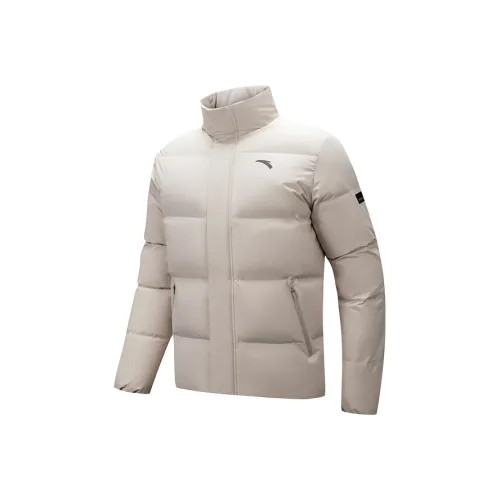 ANTA Пуховик Мужской Пшеница с текстурой Серый
