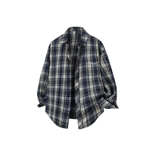 Pallsupol Темно-синие унисекс рубашки