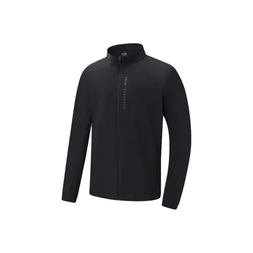 XTEP Глубокий Черный Мужской Тренч