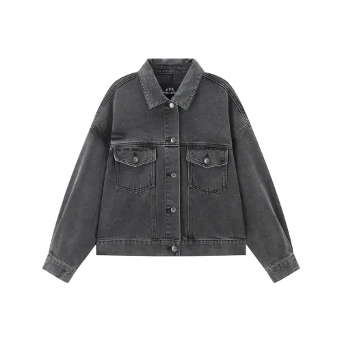 PEACEBIRD Серый Женский Короткий Пальто