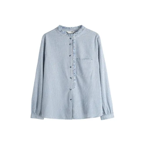 JOSR Blue Women's Shirts JOSR Синий Женские Рубашки
