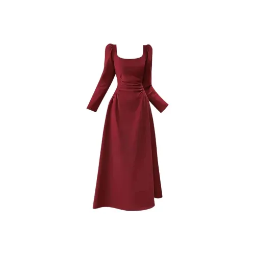 Giyu Длинный рукав Платье Женское