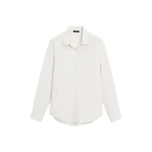 Massimo Dutti Экрю Женские Рубашки