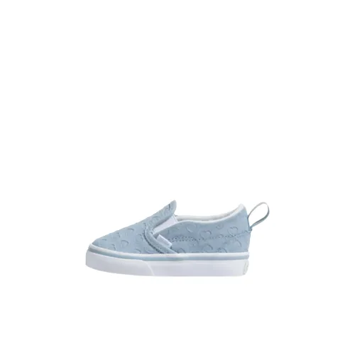 Vans Slip On Low Топ Обувь для малышей Сине-белый Infant And Toddler