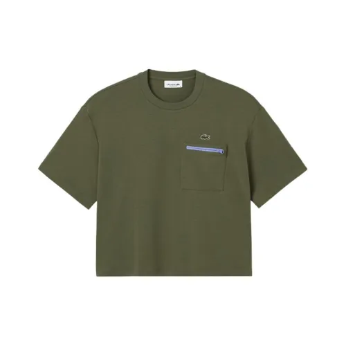 LACOSTE SS25 Рукав с оборванным плечом T-рубашка Женская