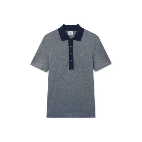 LACOSTE HHW/Темно-синий Синий/Белый Многоцветный Мужская Рубашка Поло