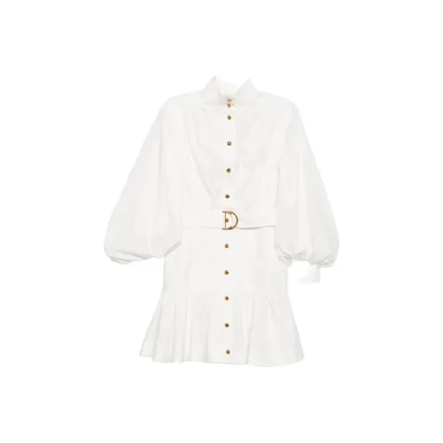 Zimmermann FW25 Длинное платье с длинными рукавами женское