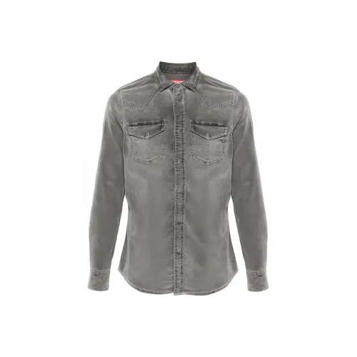 DIESEL Серые Мужские Рубашки