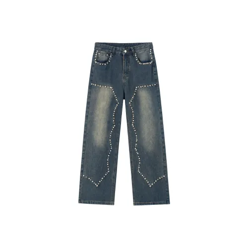 XINYINSU x P&D 25FW Джинсы Унисекс Парный