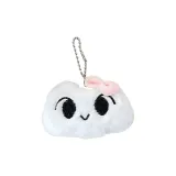 Большеглазая кошка плюшевая подвеска