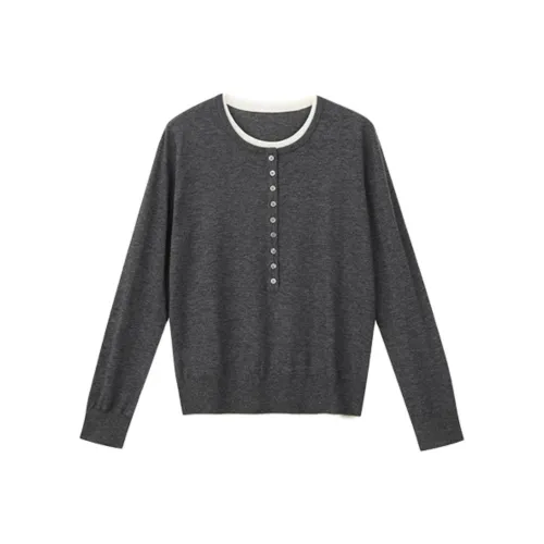 NINE WEST Серый Женский Трикотаж