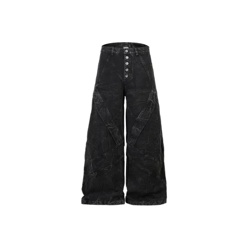 51XXHA Черные Унисекс Джинсы