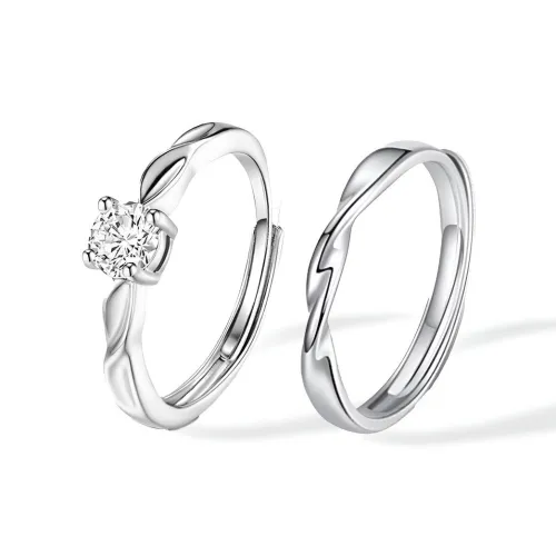 Jinghua Record Сплав Циркон Кольцо Унисекс