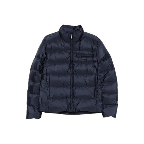 PRADA Синий Мужской Пуховик